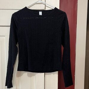 Old Navy Black Long Sleeve Top
